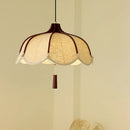 Chinese Style Wood E27 Led Fabric Pendant Lights Dining Room Chandelier Ljojo