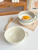 Ljojo 5-inch Ceramic Yogurt Dessert Fruit Bowl Bird's Nest Design