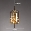 LED Amber Glass Pendant Lighting with Twinkling Stars by Ljojo - Achaotic Ceiling Decoration