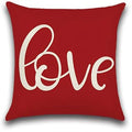 Ljojo Love Rainbow Pillowcase Home Decoration for Valentine's Day