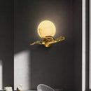 Ljojo Marble Wall Lamp: Medieval Luxury Lighting for Bedroom, Living Room & Corridor
