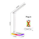 Ljojo LED Desk Lamp Dimmable Touch Lighting Foldable Eye Protection Table Lamp