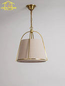 Ljojo Luxury Gold Lustre Copper Pendant Lights LED E14 Hanging Lamp - Modern Minimalist Style