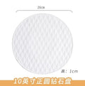 Ljojo Matte Geometric Diamond Square Bread Plate - Ideal for Dim Sum and Breakfast