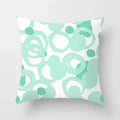 Light Blue Green Mint Geometric Print Boho Pillowcase Set by Ljojo