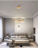 Ljojo LED Circle Chandelier for Living Room Dining Bedroom Exhibition Hall