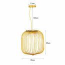 Foscarini Spokes 1/2 Suspension Pendant Light: Elegant White Birdcage Lamp for Dining Room