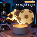 3D Football Night Light - Desktop Decor, Sports Enthusiast Gift - Ljojo