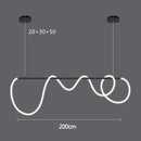 Nordic Hose Led Pendant Lights Dimmable Gold Minimalist Decor Hanging Lamp Ljojo