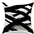 Abstract Monochrome Brushstroke Pillow Cover for Sofa, Bedroom, Car - Ljojo™