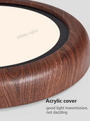 Ljojo LED Study Lamp Walnut Ceiling Light