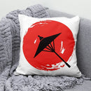 Ljojo Lucky Cat Japanese Style Sofa Bed Pillow Cover: Mount Fuji Japanese Art