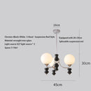 Ljojo Adjustable LED Glass Pendant Light Modern Nordic Style for Living Room Bedroom Dining Room