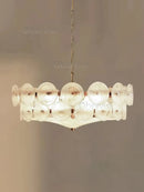 Ljojo Luxury French Designer Glass Pendant Lights Retro Nordic Chandelier for Living Room Dining Bedroom