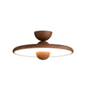 Nordic LED Ceiling Light Walnut Color Modern Indoor Lighting by Ljojo