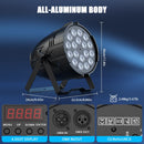 Ljojo™ 18x10W RGBWAL LED Par Lights for DJ Disco Party, Concerts, and Events