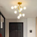 Ljojo Luxury Firefly Chandeliers: Modern Petal LED Pendant Lights for Home Indoor Lighting