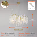 Modern Luxury Nano Electroplating K9 Crystal Tassel Chandelier - LED Living Room Decor by Ljojo