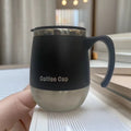 Ljojo 500ml Insulated Stainless Steel Coffee Mug with Lid, for Hot and Cold Drinks