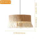Hemp Rope Pendant Light Chandelier Bohemian Ceiling Hanging - Ljojo