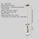 Ljojo Luxury Crystal Chandelier Pendant Light for Home Decor, Bedroom, Restaurant, Bar