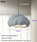 French Dining Room Wabi Sabi LED Pendant Lamp Cream Chandelier Fixture by Ljojo