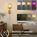 LED Rechargeable RGB Wall Lamp 2000mAH Wireless Removable Bedroom Decor by Ljojo