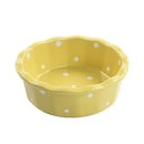 Ljojo 5.5" Ceramic Polka Dot Fruit Bowl - Korean Style Dessert Dish & Tableware
