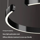 Ljojo Modern Ring Ceiling Chandelier LED Lamp Eye Protecting Pendant Light