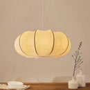 Japanese Wabi Sabi Style Silk Pumpkin Led Pendant Light - Retro Bedroom Chandelier by Ljojo