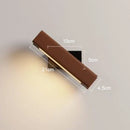 LED Solid Wood Wall Lamp Modern Bedroom Lighting Ljojo Whirling Study Lamps