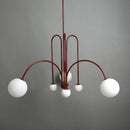 Ljojo Geometric Chandelier Glass Pendant Light - Modern Ceiling Suspension Lamp for Living Dining Room