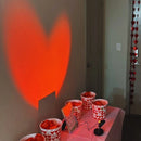 Heart Shaped LED Projection Light - USB Bedroom Background Decoration for Valentine's Day by Ljojo