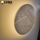 Ljojo Wabi-Sabi Natural Stone LED Wall Sconce Light for Bedroom & Aisle Decor