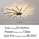 Modern Metal LED Ceiling Light for Living Dinning Room Master Bedroom by Ljojo