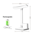 Ljojo LED Desk Lamp 3 Levels Dimmable Touch Night Light USB Rechargeable Foldable Table Lamp