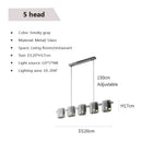 Modern Amber Glass Chandelier Luxury Hanging Lamp Home Decoration for Living Room by Ljojo