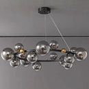 Nordic Glass Ball LED Pendant Light for Living Room | Modern Hanging Chandelier by Ljojo