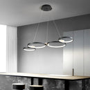 Living Room Chandelier: Dimmable Gold LED Pendant Light by Ljojo