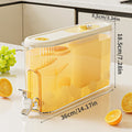 Ljojo 4L Plastic Beverage Dispenser with Faucet for Refrigerator