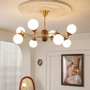 French Retro Glass Ball Chandelier Pendant Lamp Home Decor Lighting by Ljojo