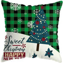Cute Santa Claus Snowman Print Pillowcase for Ljojo Christmas Party Decor
