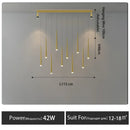 Ljojo LED Chandelier for Dining Room - Modern Energy Saving Pendant Lighting