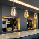 LED Amber Glass Pendant Lighting with Twinkling Stars by Ljojo - Achaotic Ceiling Decoration