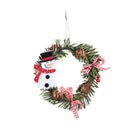 Ljojo Mini Christmas Wreath Ornament Set for Festive Decor