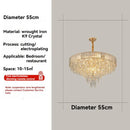 French High-end LED Crystal Chandeliers - Luxury Pendant Lights for Home Decor by Ljojo