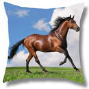 Fine Horse Print Cushion Cover for Home Decor by Ljojo