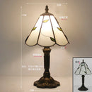 French Table Lamp Stained Glass Red Rose 8 Inches Bedside Reading Light Ljojo