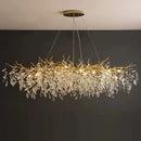 Crystal Gold LED Chandelier: Luxury Living Room Pendant Lamps by Ljojo