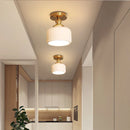 Ljojo LED Ceiling Light: Modern Style, Copper Ceramic, Indoor Home Lighting